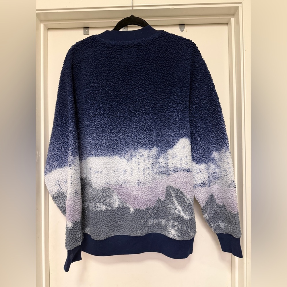 VANS - Overlook Sherpa Crew Sweatshirt - size M - blue - Picture 5 of 10
